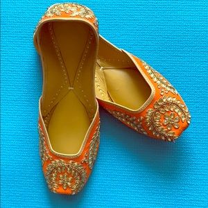 Orange Punjabi Jutti(Flats)
